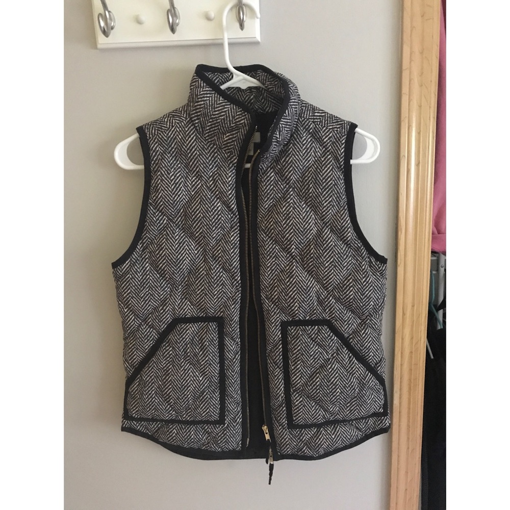 J Crew herringbone vest